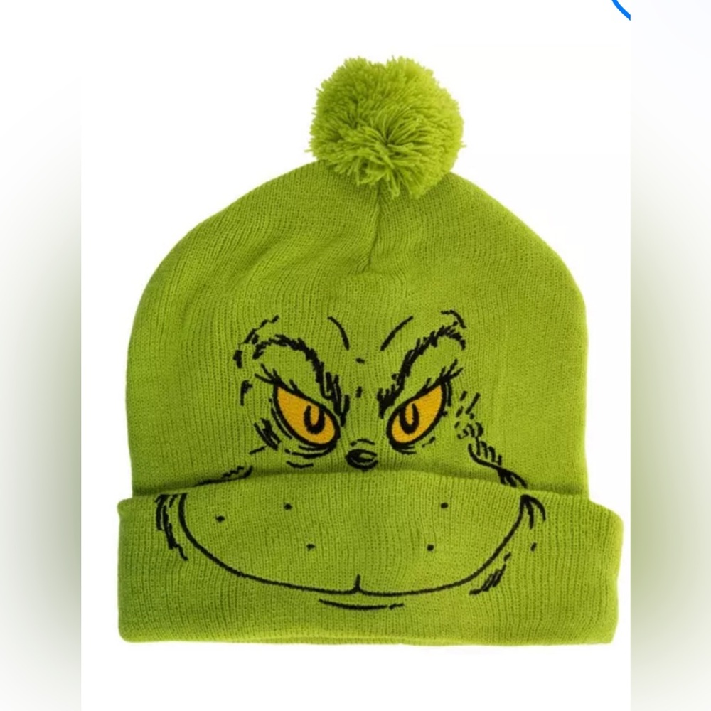 GRINCH Face Beanie Unisex One Size Fits Most
